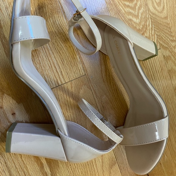 Nude Patent Block Heel - Picture 3 of 4